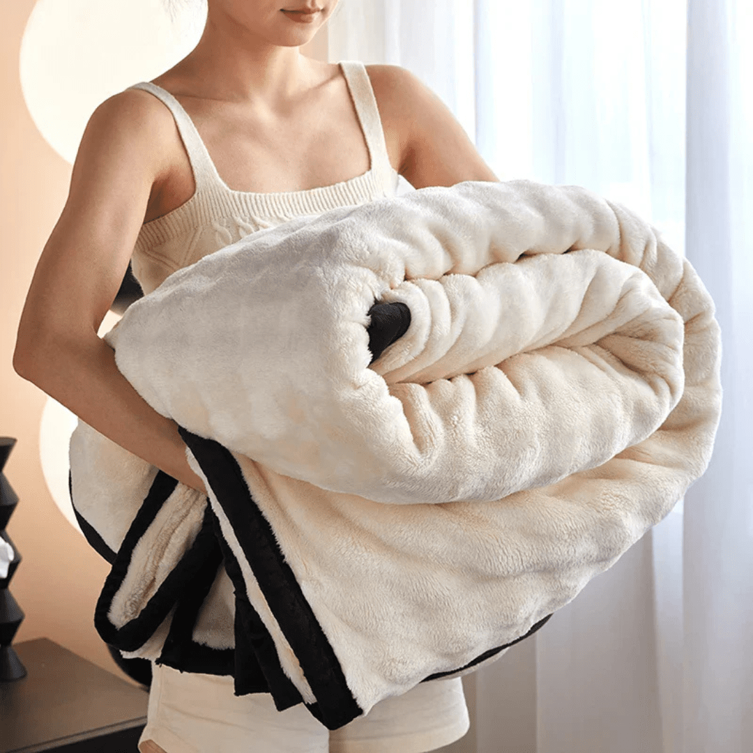 Cozy Comfort - Double-Sided Plush Fleece Blanket for Ultimate Warmth and Softness 4
