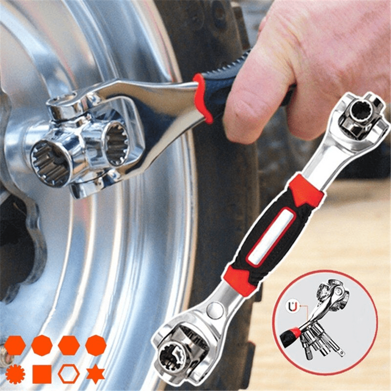 Multifunctional Versatile Wrench with 48 Socket Sizes – Ergonomic Design for Easy Repairs, Stainless Steel-3