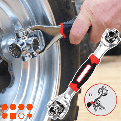 Multifunctional Versatile Wrench with 48 Socket Sizes – Ergonomic Design for Easy Repairs, Stainless Steel-3