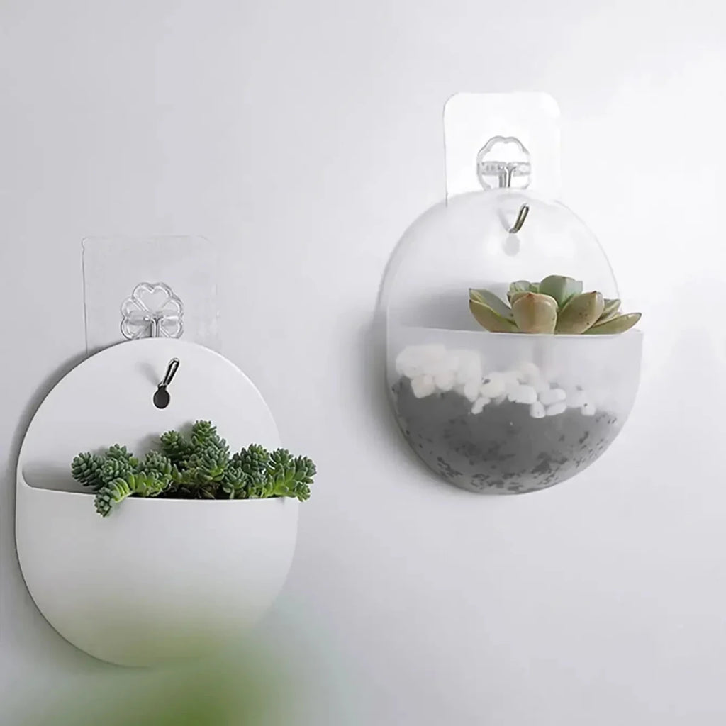 Hydroponic Wall Hanging Planter - Durable Plastic Vase for Indoor Plants 3