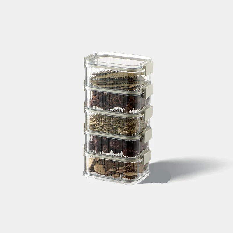 VERTISPICE – Multi-Layer Stackable Spice Storage Containers for Freshness & Organization