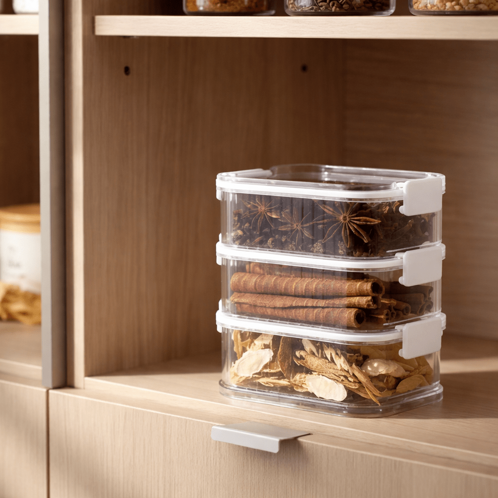 VERTISPICE – Multi-Layer Stackable Spice Storage Containers for Freshness & Organization