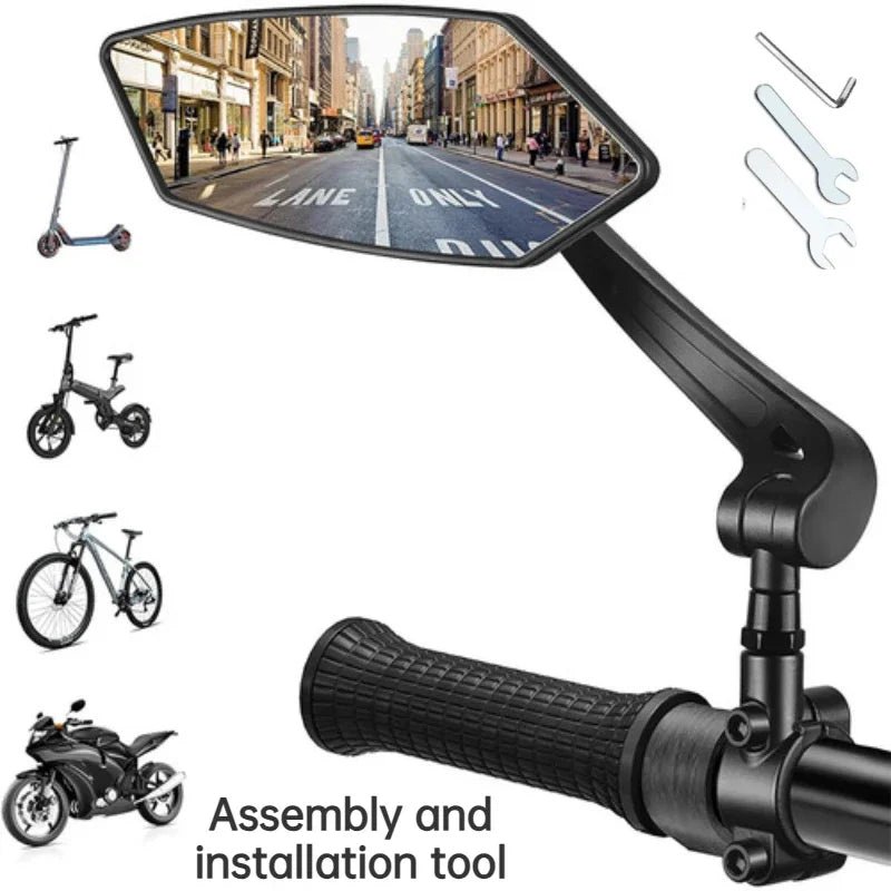 RIDESIGHT 360 – Adjustable Bike Rear View Mirror with Wide-Angle Visibility 8