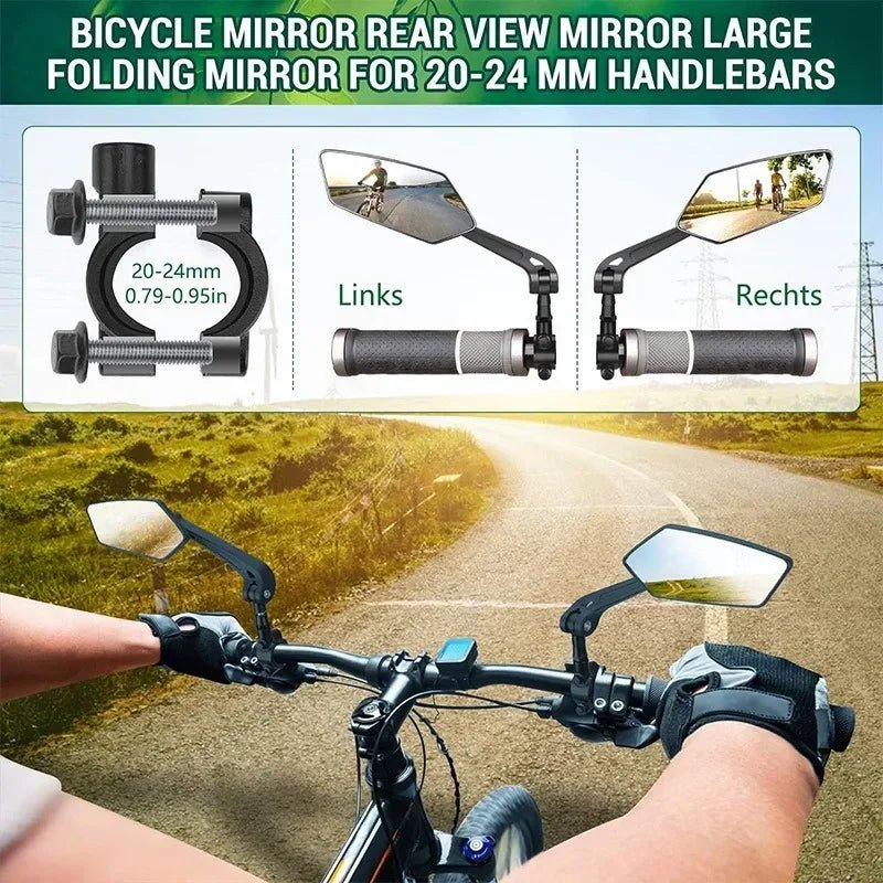 RIDESIGHT 360 – Adjustable Bike Rear View Mirror with Wide-Angle Visibility 4