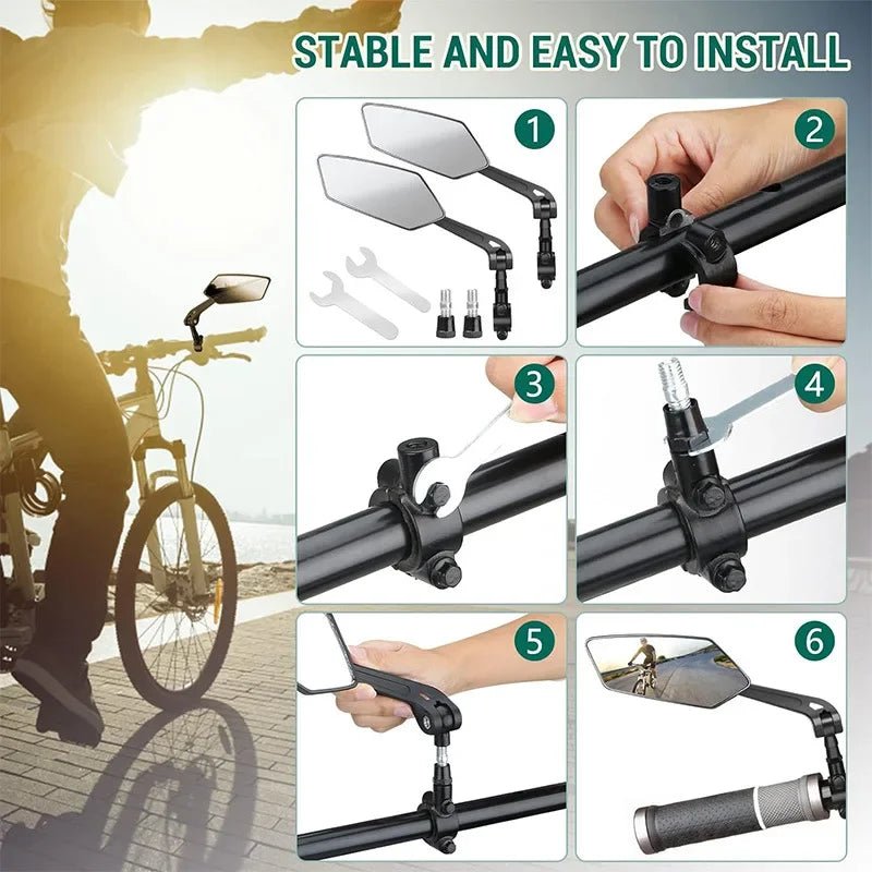 RIDESIGHT 360 – Adjustable Bike Rear View Mirror with Wide-Angle Visibility 5