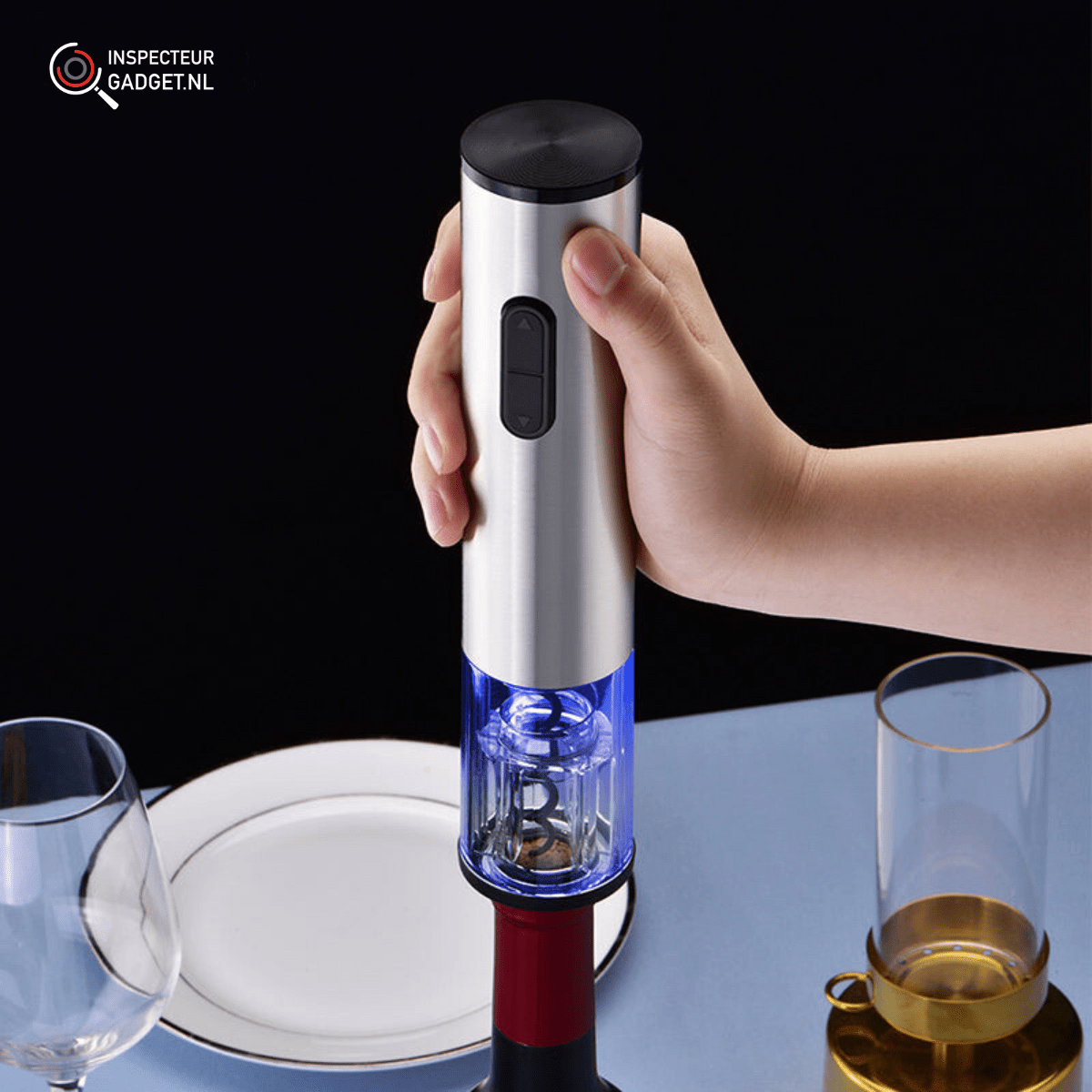  Vinolux-electrical wine opener 4-in-1 with vacuum stopper and accessories-4