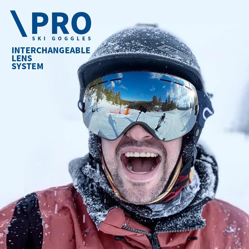 VISTACHANGE – Interchangeable Lens Anti-Fog Ski Goggles with UV400 Protection 3