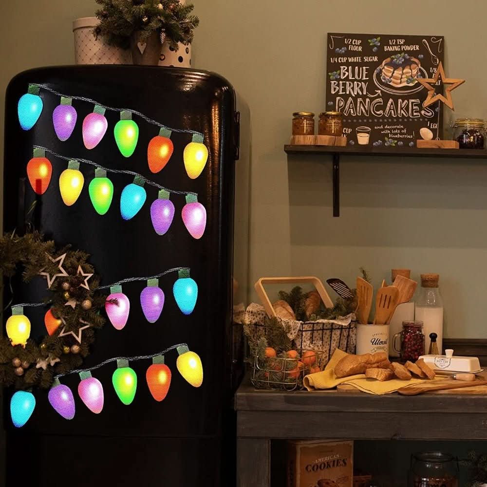 Reflective Magnetic Holiday Bulbs - Durable & Weatherproof Decorative Lights 6