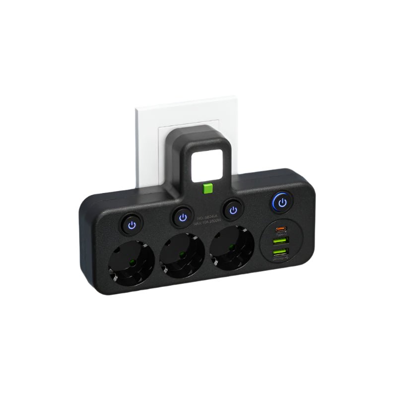 VOLTRIQ ProLine - 4-Socket Power Strip with USB & Type-C Ports, Child Lock 5