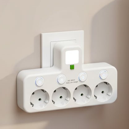 VOLTRIQ ProLine - 4-Socket Power Strip with USB & Type-C Ports, Child Lock 0