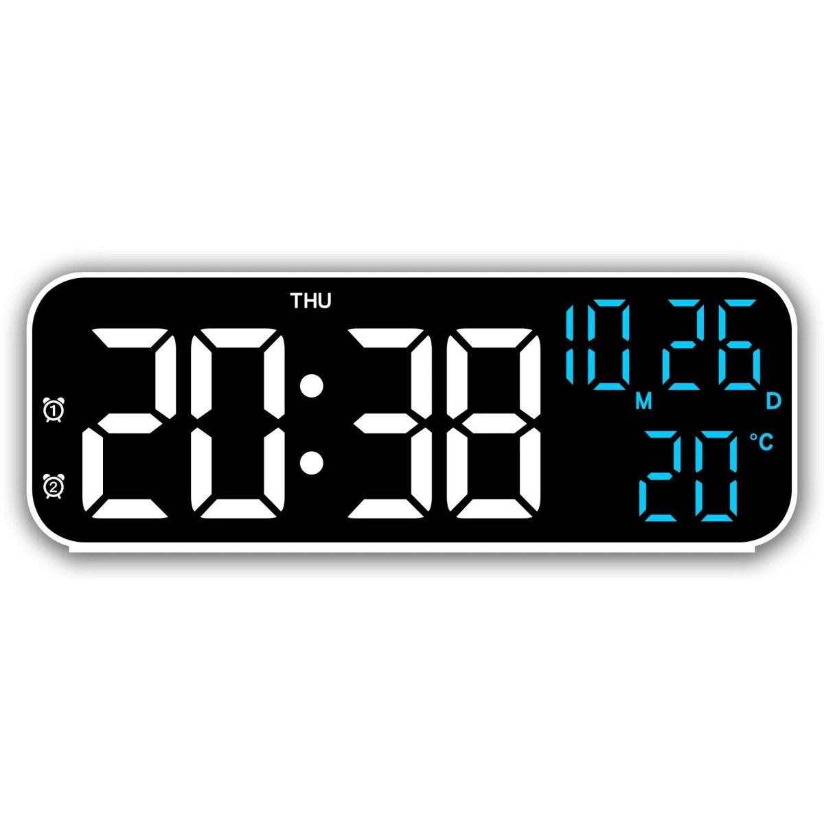 VOXTIME SMART – LED Digital Alarm Clock with Voice Control & Temperature Display 8