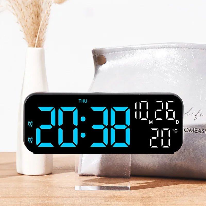 VOXTIME SMART – LED Digital Alarm Clock with Voice Control & Temperature Display 4
