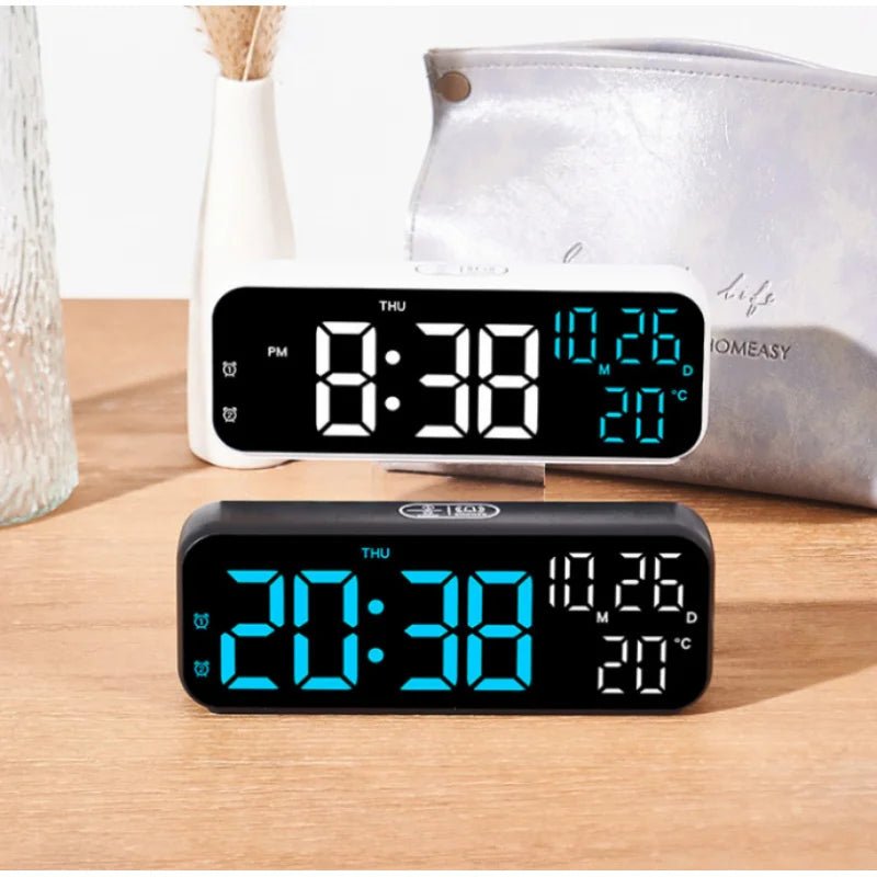 VOXTIME SMART – LED Digital Alarm Clock with Voice Control & Temperature Display 2