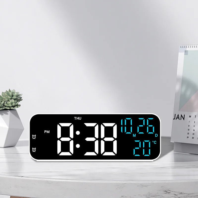 VOXTIME SMART – LED Digital Alarm Clock with Voice Control & Temperature Display 1