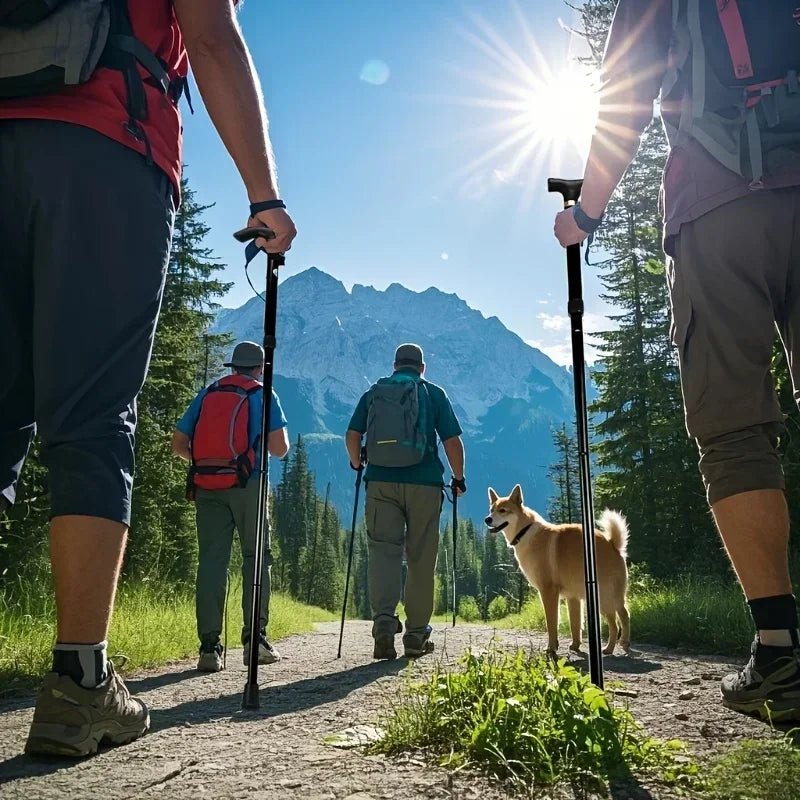 TRAILCAN – Telescopic Adjustable Folding Walking Stick for Hiking and Outdoor Support 1