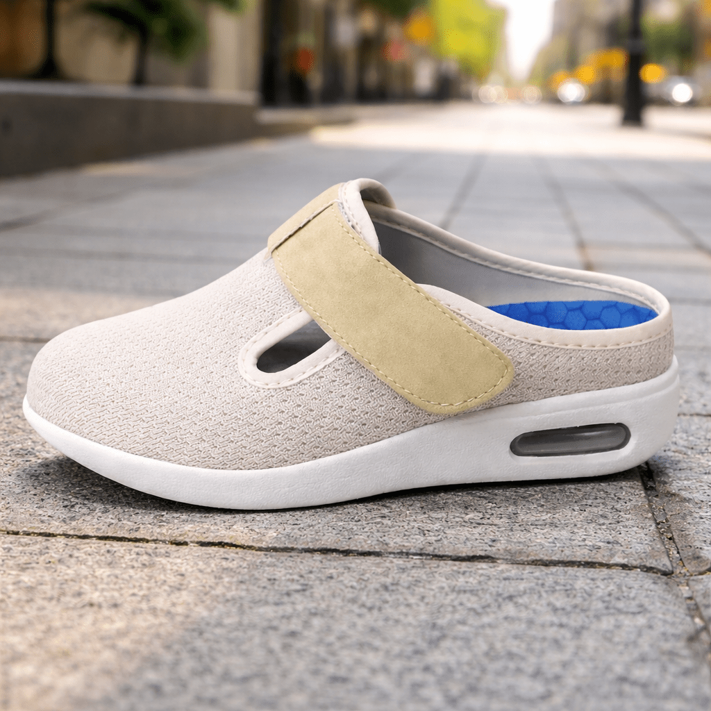 STEPWELL – supportive adjustable slippers designed for elderly everyday comfort and stability 0