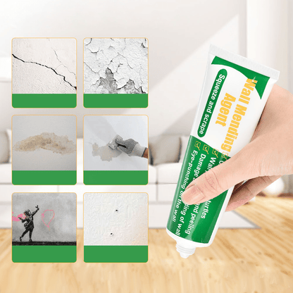 Wall Repair Cream Set – Quick Drying 100g White Cream for Cracks, Stains, Holes with Scraper and Mouthpiece Extension-4