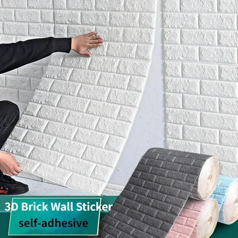 WALLFORM – 3D Foam Brick Pattern Wallpaper