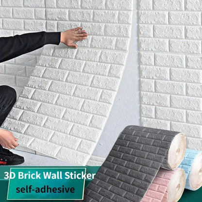WALLFORM – Carta da parati con motivo mattoni 3D in schiuma