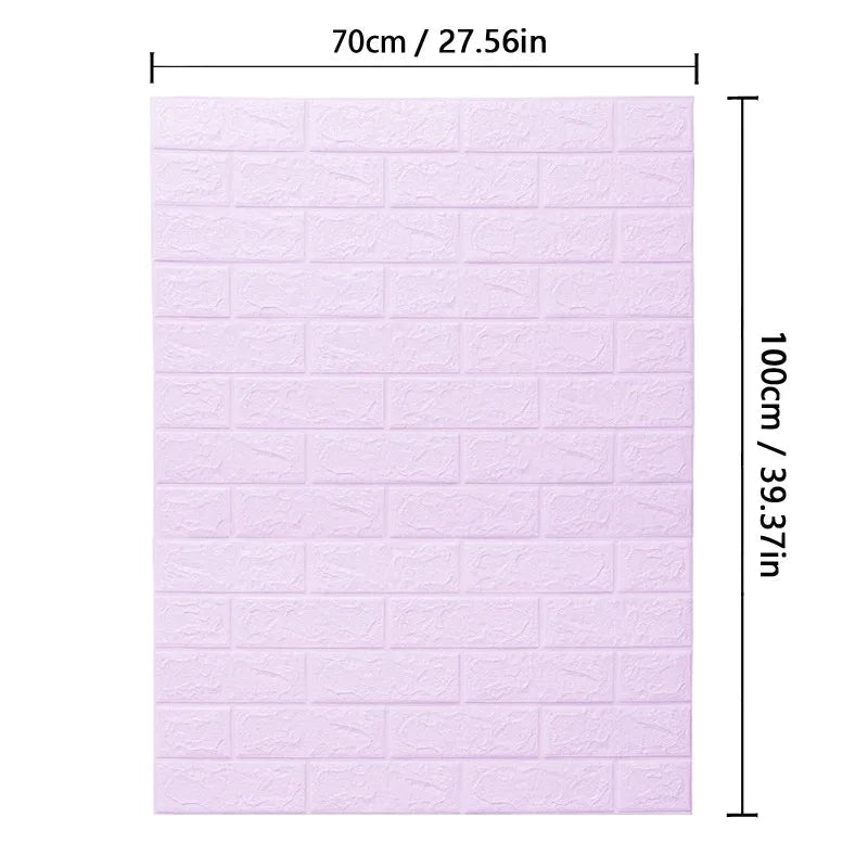 WALLFORM – Carta da parati con motivo mattoni 3D in schiuma