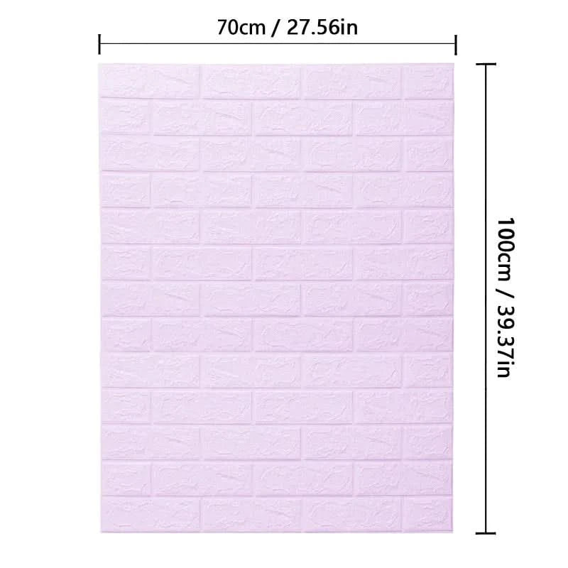WALLFORM – 3D Foam Brick Pattern Wallpaper