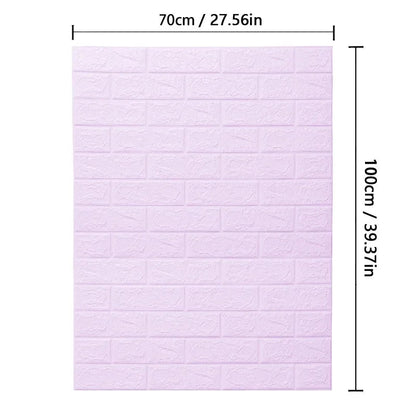 WALLFORM – Carta da parati con motivo mattoni 3D in schiuma