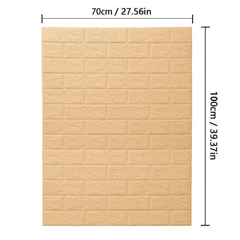 WALLFORM – Carta da parati con motivo mattoni 3D in schiuma