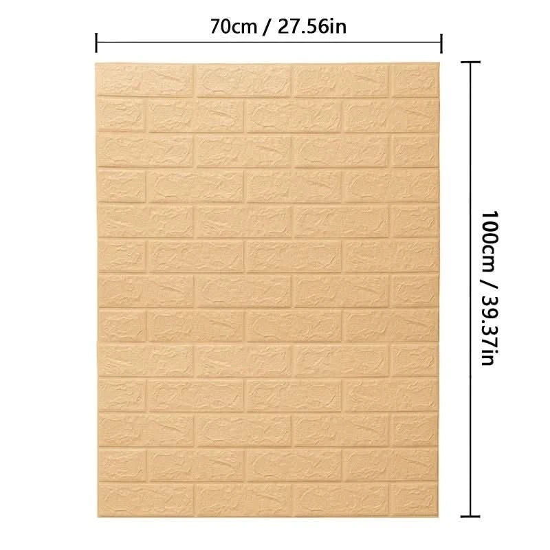 WALLFORM – 3D Foam Brick Pattern Wallpaper