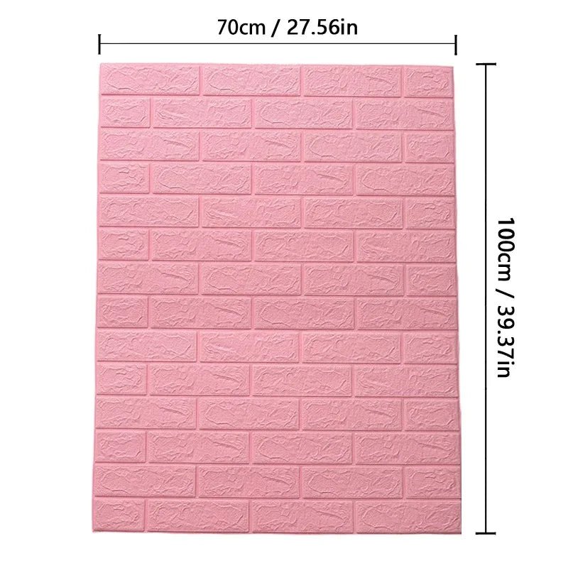 WALLFORM – Carta da parati con motivo mattoni 3D in schiuma