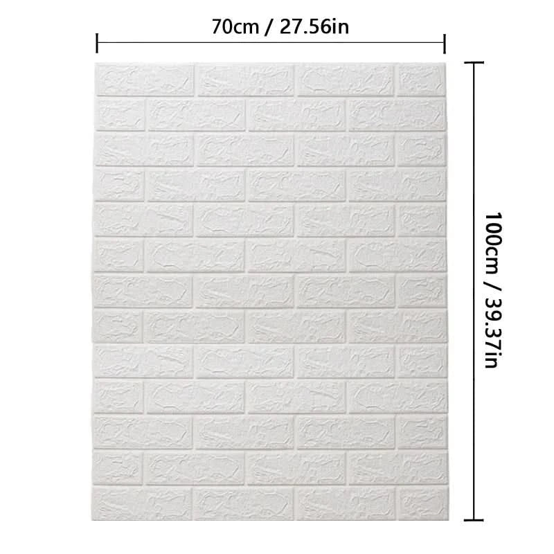 WALLFORM – 3D Foam Brick Pattern Wallpaper