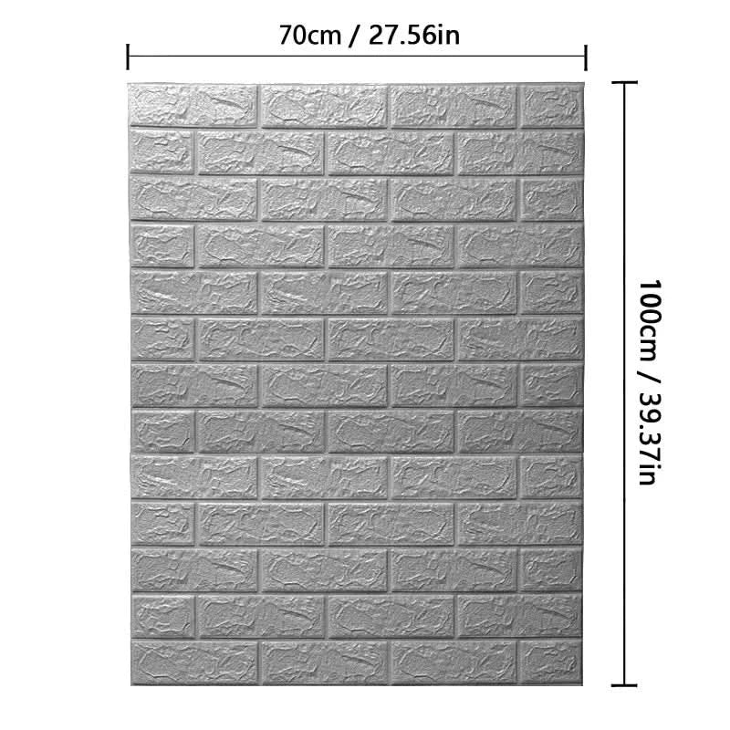 WALLFORM – 3D Foam Brick Pattern Wallpaper