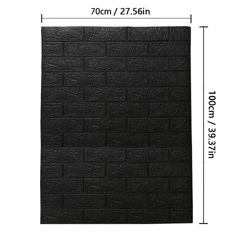 WALLFORM – Carta da parati con motivo mattoni 3D in schiuma