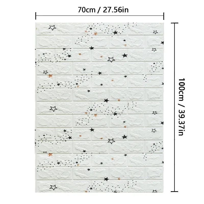 WALLFORM – Carta da parati con motivo mattoni 3D in schiuma