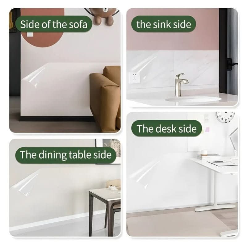 WALLSHIELD-KALVO – Läpinäkyvä seinäsuojakalvo sähköstaattisella tarttuvuudella