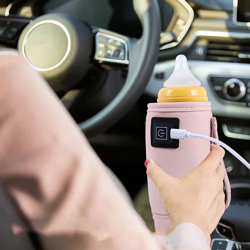 Warmgo USB-Flaschenwärmer - tragbarer Babyflaschenwärmer für die Heizung unterwegs