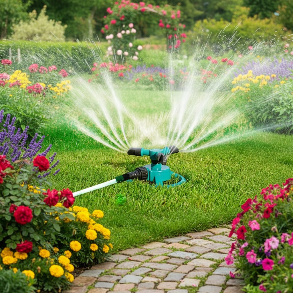 GREENFLOW – Automatic 360-Degree Sprinkler Nozzle for Consistent Plant Watering 1