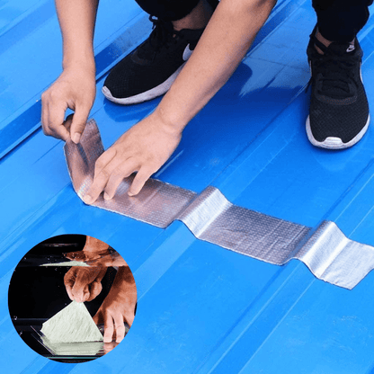 Waterproof Aluminum Leak Tape, Strong Adhesive for All Surfaces, 10cm x 5m - Ideal for Roof, Pipe, and Wall Repairs-6