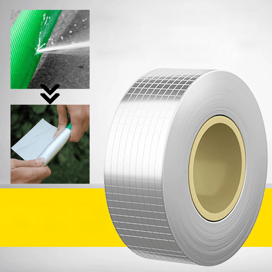 Waterproof Aluminum Leak Tape, Strong Adhesive for All Surfaces, 10cm x 5m - Ideal for Roof, Pipe, and Wall Repairs-1