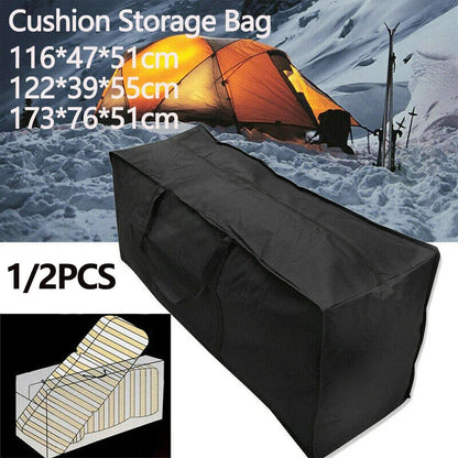 Sac de rangement imperméable pour meubles de jardin - Tissu Oxford 210D très résistant - Housse d'extérieur résistante aux UV et indéchirable