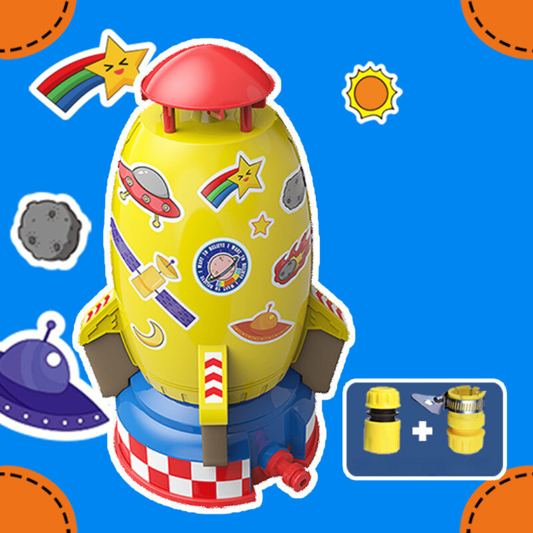 WaterRocket - Fusée à eau pour enfants avec raccord pour tuyau d'arrosage