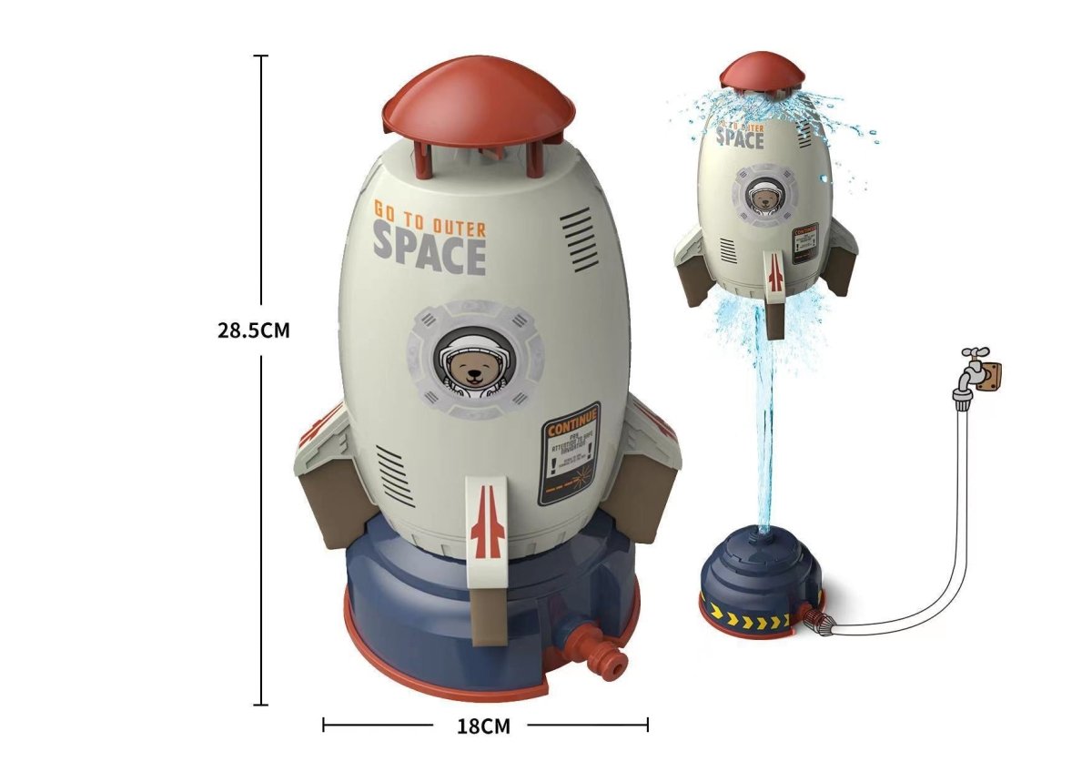 WaterRocket - Razzo d'acqua per bambini con attacco per tubo da giardino