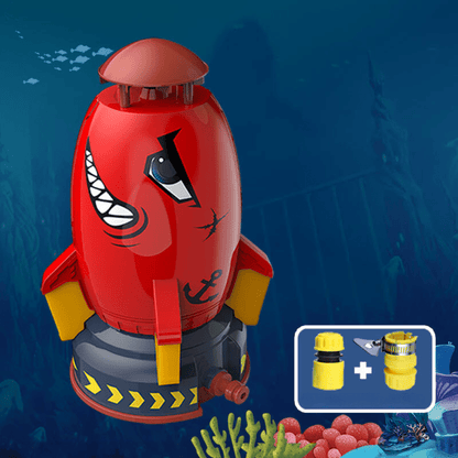 WaterRocket - Razzo d'acqua per bambini con attacco per tubo da giardino