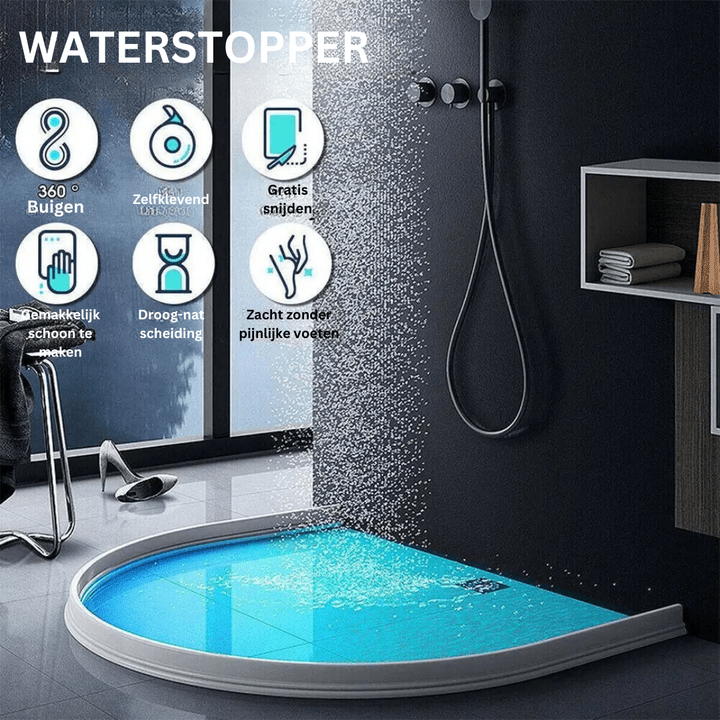 WATERSTOPPER – Strisce sigillanti flessibili in silicone per bagno e cucina