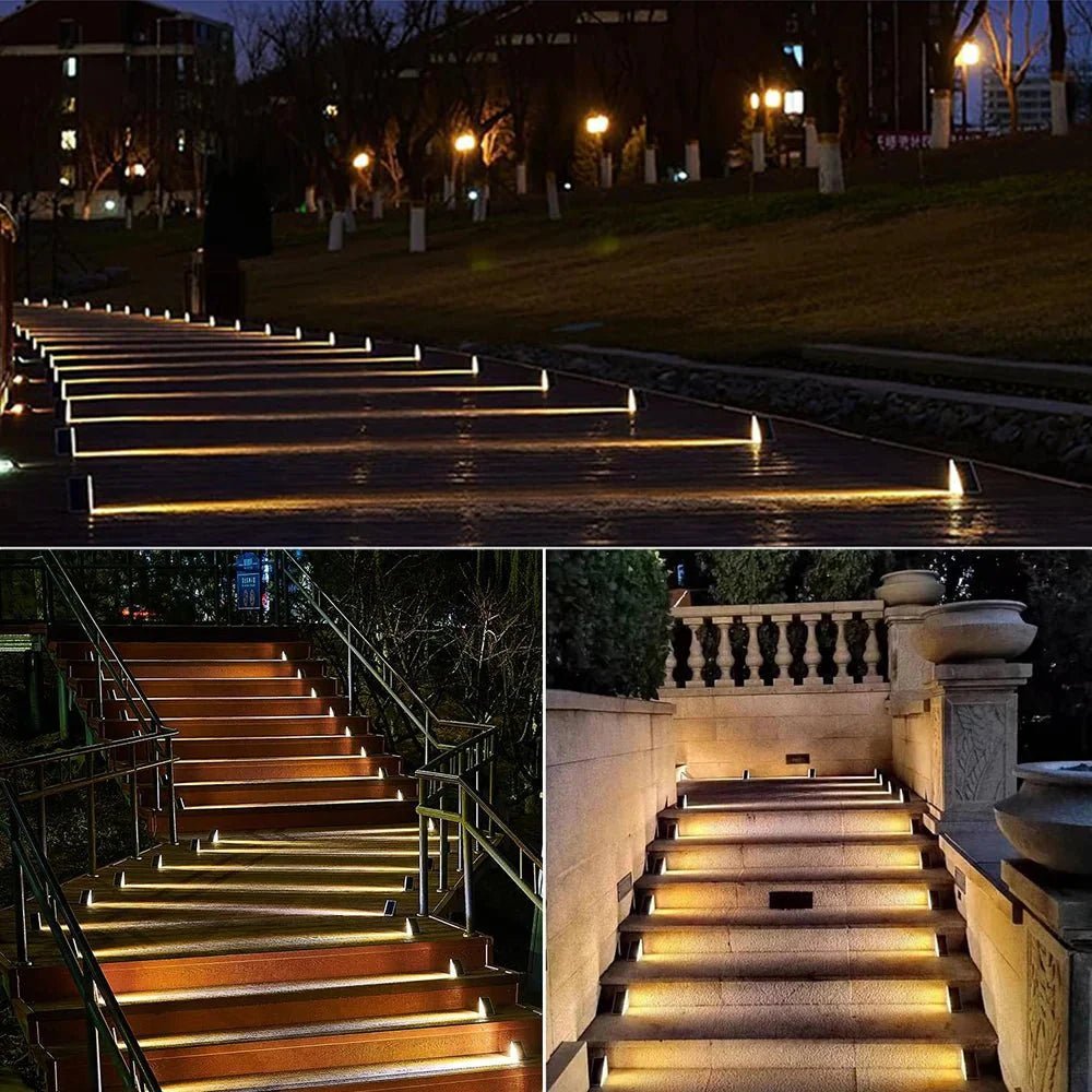 WAYSAFE – Solar Step Lights for Outdoor Pathways & Gardens