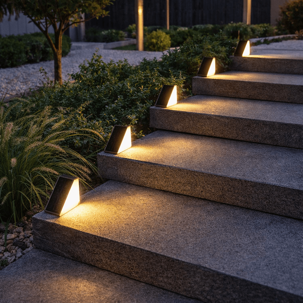WAYSAFE – Solar Step Lights for Outdoor Pathways & Gardens