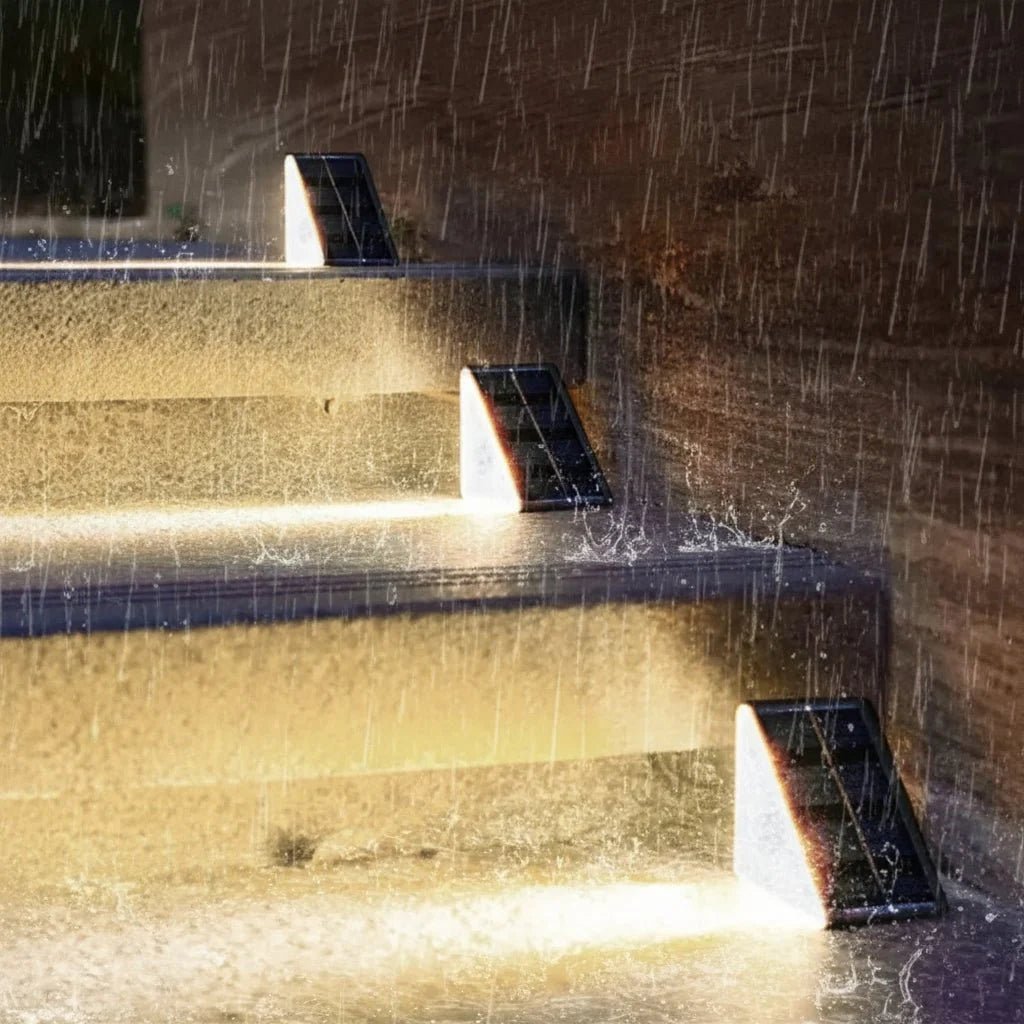 WAYSAFE – Solar Step Lights for Outdoor Pathways & Gardens