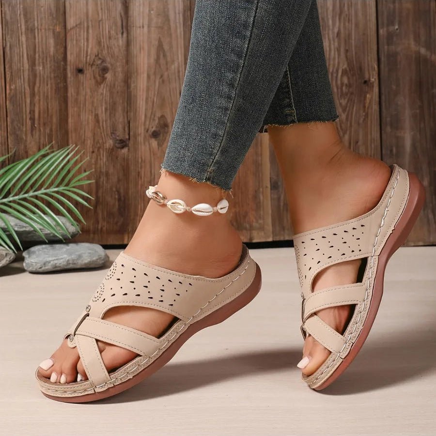 CALYSTEP – women’s orthopedic platform wedge sandals designed for stylish posture support and all-day comfort 6