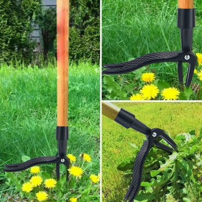 Innovative Weed Removal Tool with Sharp Teeth for Effortless Lawn Care – Black Iron Garden Tool-6
