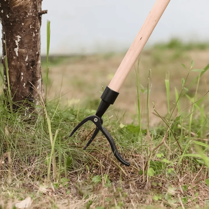 Innovative Weed Removal Tool with Sharp Teeth for Effortless Lawn Care – Black Iron Garden Tool-4