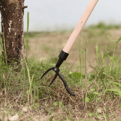 Innovative Weed Removal Tool with Sharp Teeth for Effortless Lawn Care – Black Iron Garden Tool-4